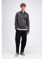 Butcher of Blue Clifden Zip Polo 9001 agatha grey