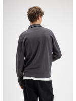 Butcher of Blue Clifden Zip Polo 9001 agatha grey