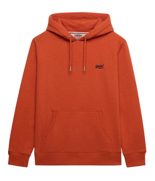Superdry ESSENTIAL LOGO HOODIE HB L7E Pumpkin Orange Marl