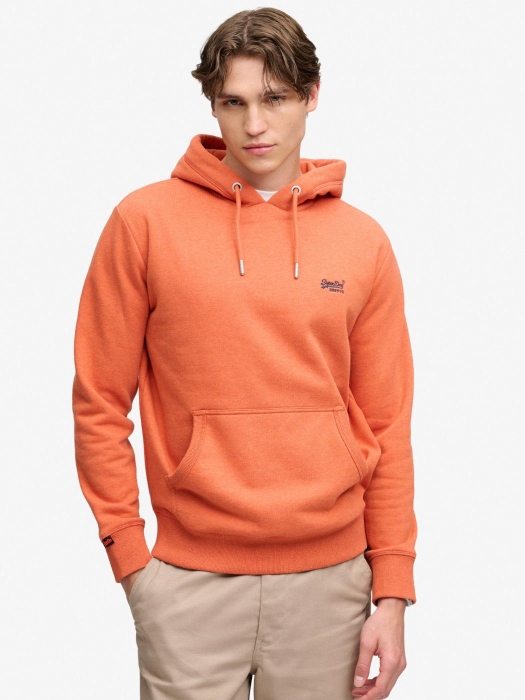 Superdry ESSENTIAL LOGO HOODIE HB L7E Pumpkin Orange Marl