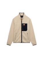 Superdry VINTAGE RETRO FULL ZIP FLEECE M9N Oatmeal/Olive