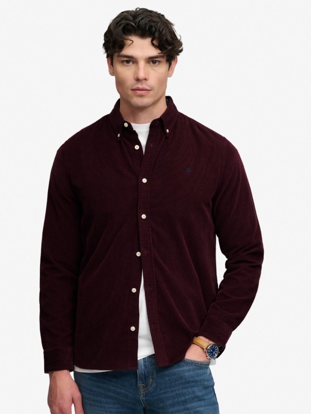 Superdry CLASSIC NEEDLE CORD SHIRT XPS Winter Port