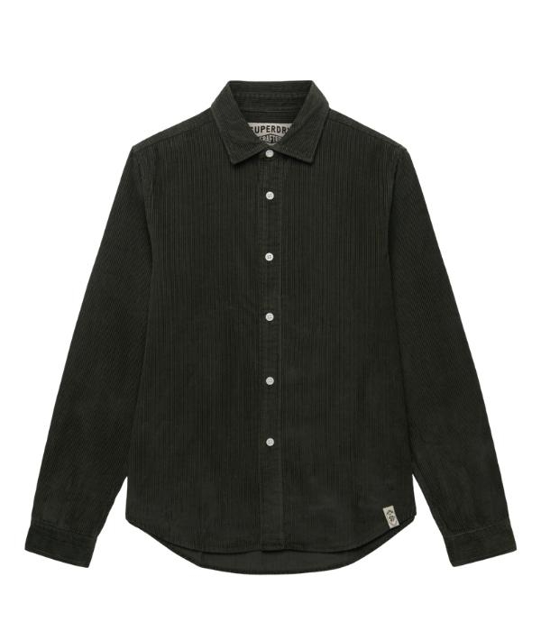 Superdry CORD OVERSHIRT 1KM Surplus Goods Olive Green