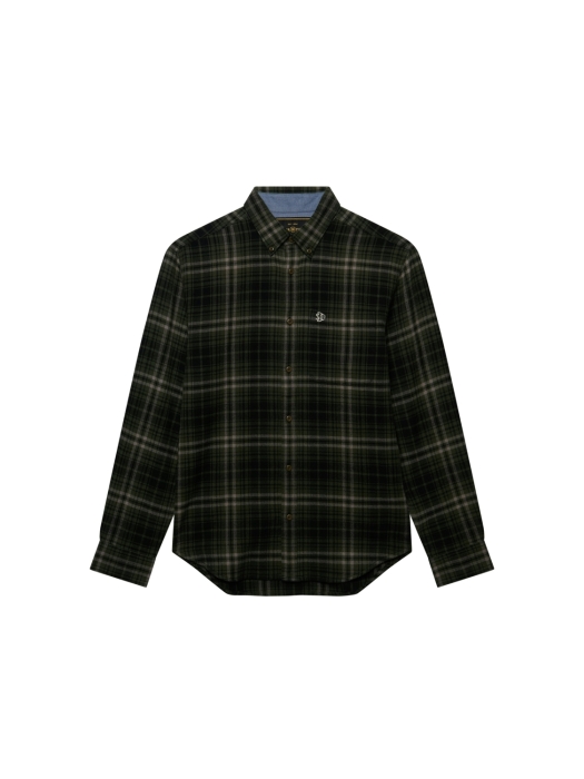 Superdry L/S COTTON LUMBERJACK SHIRT H7J Frontier Check Olive Green
