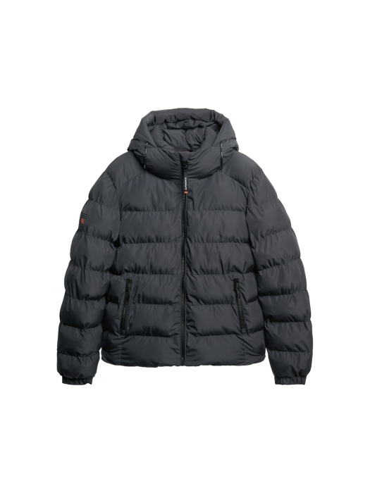 Superdry HOODED SPORTS PUFFER JACKET H1P Ebony/Ebony