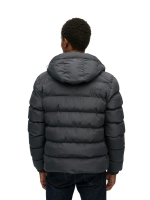 Superdry HOODED SPORTS PUFFER JACKET H1P Ebony/Ebony