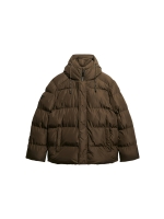 Superdry HOODED 5 BAFFLE SPORTS PUFFER H1D Slate Brown