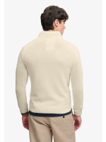 Superdry COTTON HALF ZIP KNIT 22C Cream