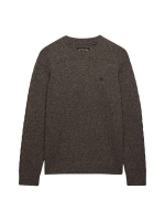 Superdry BRUSHED KNITTED JUMPER M5Z Cocoa Brown Fleck