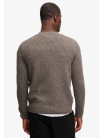 Superdry BRUSHED KNITTED JUMPER M5Z Cocoa Brown Fleck