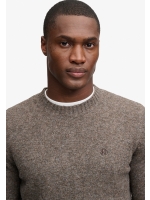 Superdry BRUSHED KNITTED JUMPER M5Z Cocoa Brown Fleck