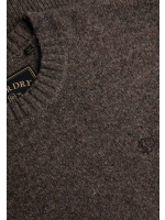 Superdry BRUSHED KNITTED JUMPER M5Z Cocoa Brown Fleck