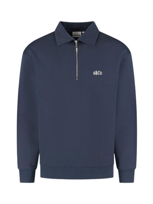 Supply en Co Aarav Halfzip Sweat 4001 Navy
