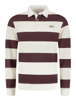 Supply en Co Quin Striped Sweat Polo 6002 Bordeaux