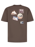 Supply en Co Omar T-shirt With Backprint 2004 Dark brown