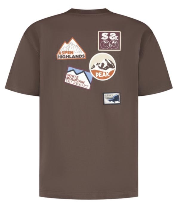 Supply en Co Omar T-shirt With Backprint 2004 Dark brown