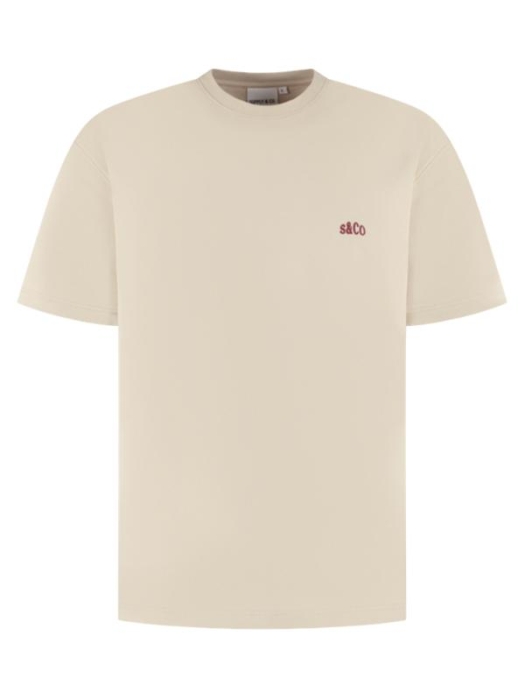 Supply en Co Warren T-shirt With Backprint 2501 Pebble