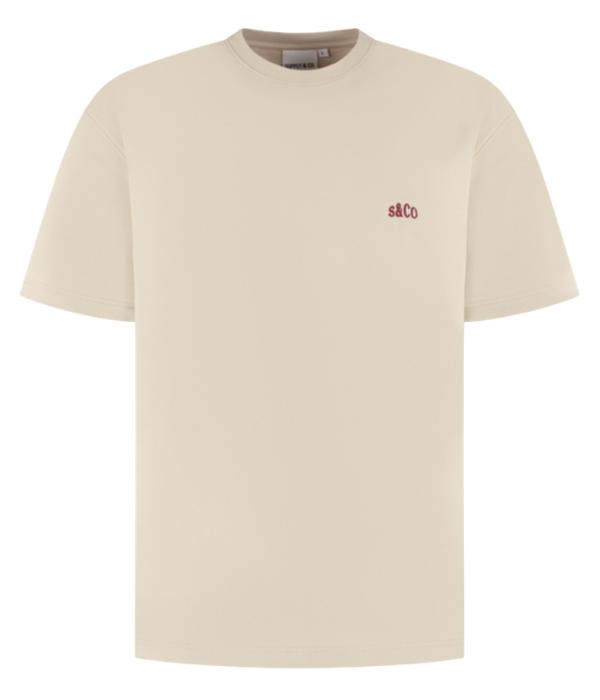 Supply en Co Warren T-shirt With Backprint 2501 Pebble