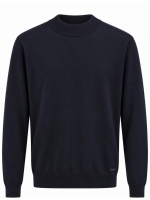 Born with Appetite Berry Pullover Mockneck Merino 4001 Navy