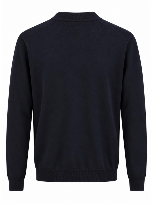 Born with Appetite Berry Pullover Mockneck Merino 4001 Navy