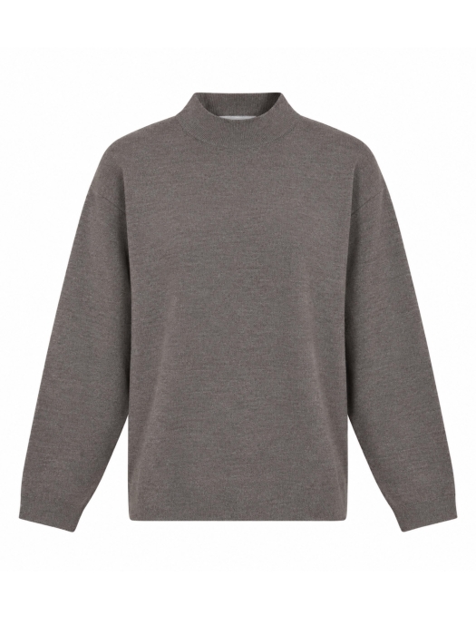 Born with Appetite Berry Pullover Mockneck Merino 2006 Taupe