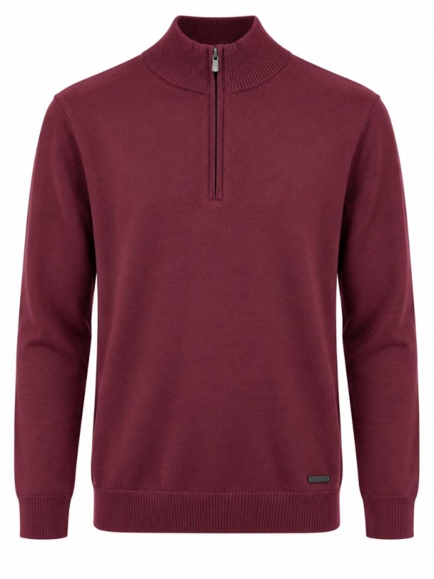Born with Appetite Lux Pull Halfzip Merino 6009 Port