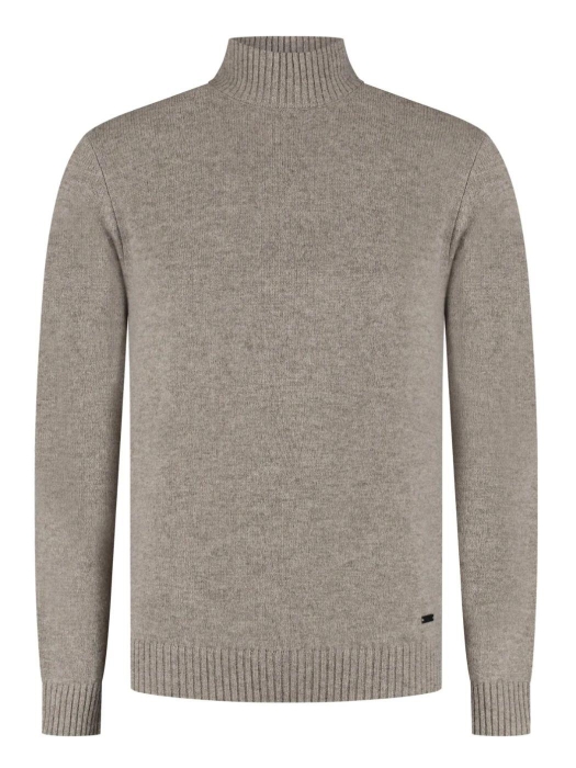 Born with Appetite Gregg Pull Mockneck 2500 Sand