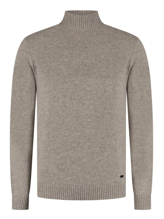 Born with Appetite Gregg Pull Mockneck 2500 Sand