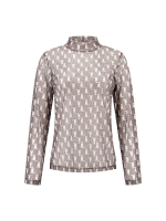 J amu T-shirt Dila Mesh Aop 2001 Brown