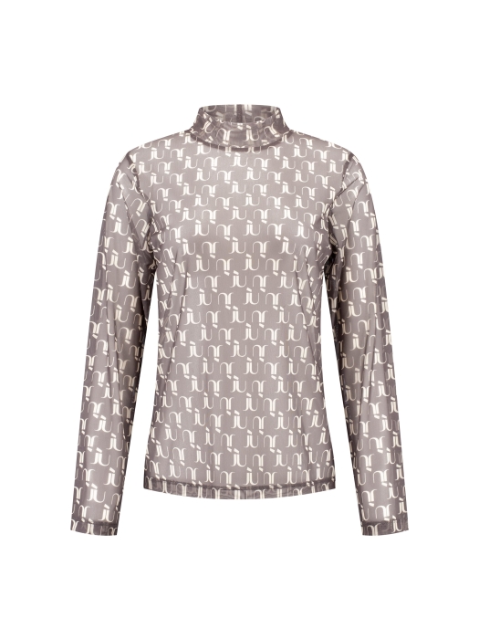J amu T-shirt Dila Mesh Aop 2001 Brown