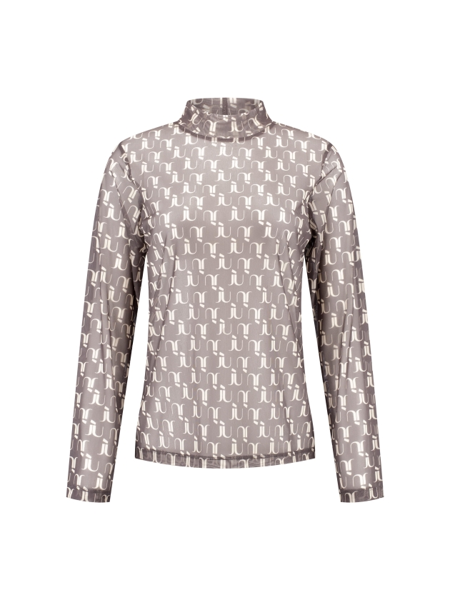 J amu T-shirt Dila Mesh Aop 2001 Brown