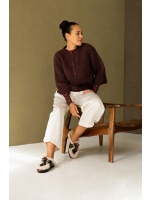 J amu T-shirt Dua Mesh Polkadots 2001 Brown
