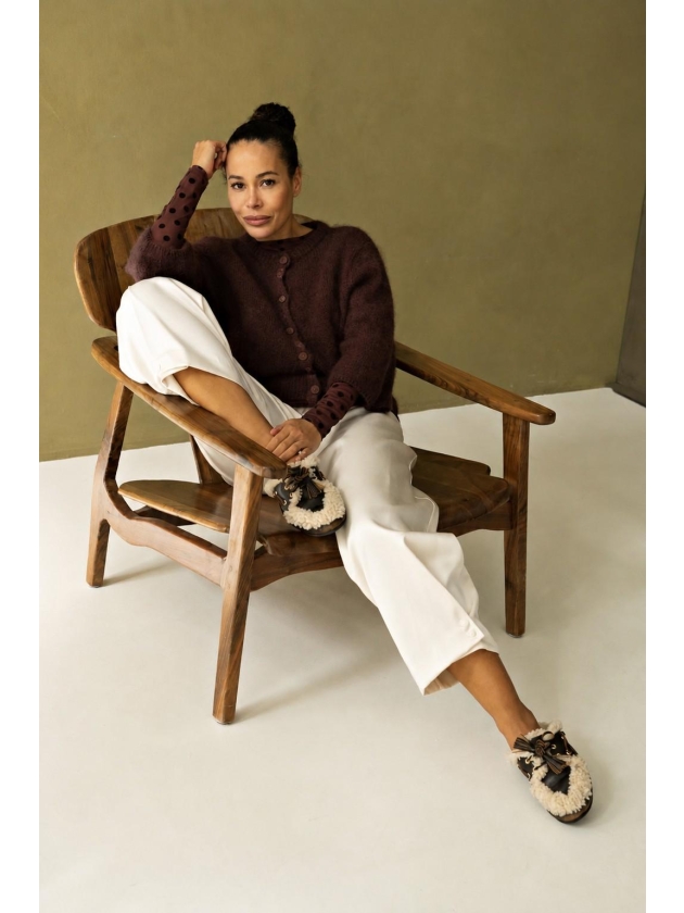J amu Cardigan Senna 2004 Dark brown