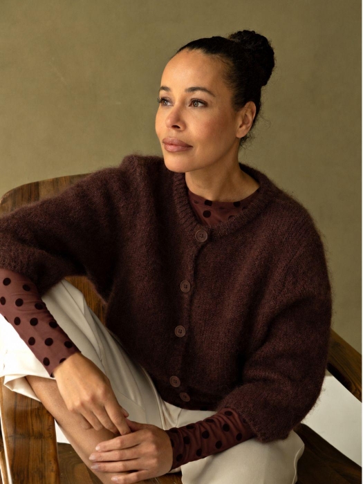 J amu Cardigan Milly 2001 Brown