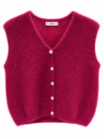 J amu Gilet Maan 6004 Wine red