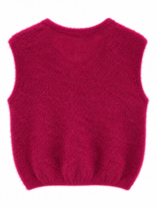 J amu Gilet Maan 6004 Wine red