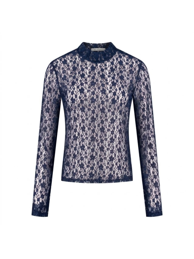 In Shape Lace Top Teddy 4001 Navy