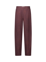 Studio Anneloes Marlise stripe trousers 8687 chestnut/espresso