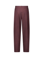 Studio Anneloes Marlise stripe trousers 8687 chestnut/espresso