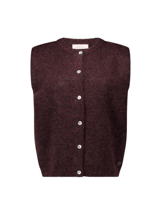 Studio Anneloes Bibi sls cardigan 8700 espresso