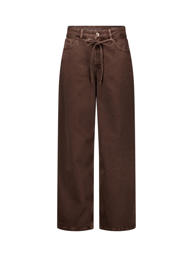 Studio Anneloes Babet denim trousers 8700 espresso