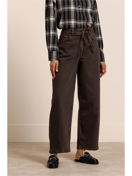 Studio Anneloes Babet denim trousers 8700 espresso