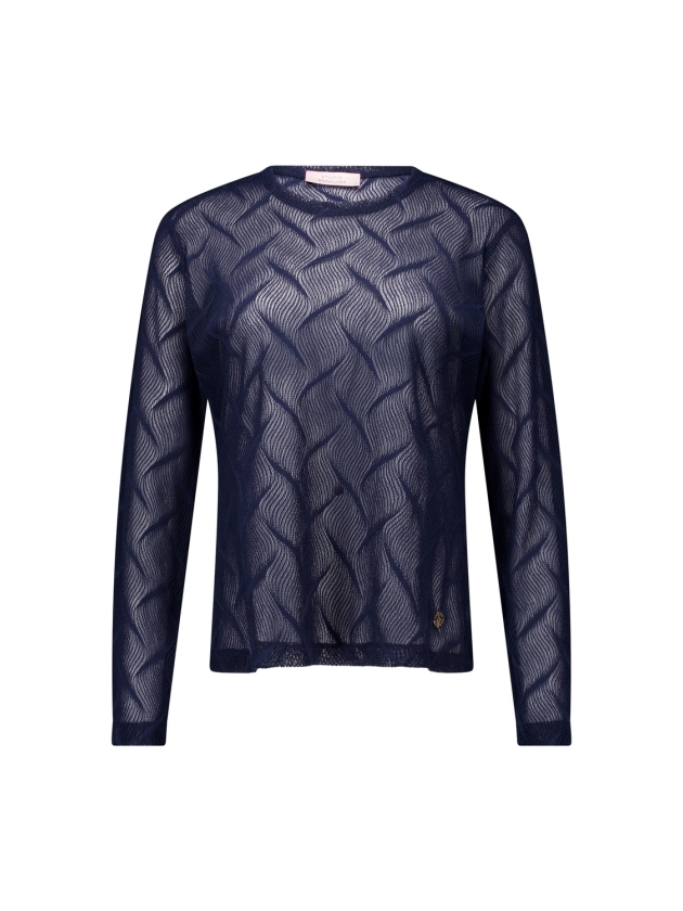 Studio Anneloes Reagan lace top 6900 dark blue