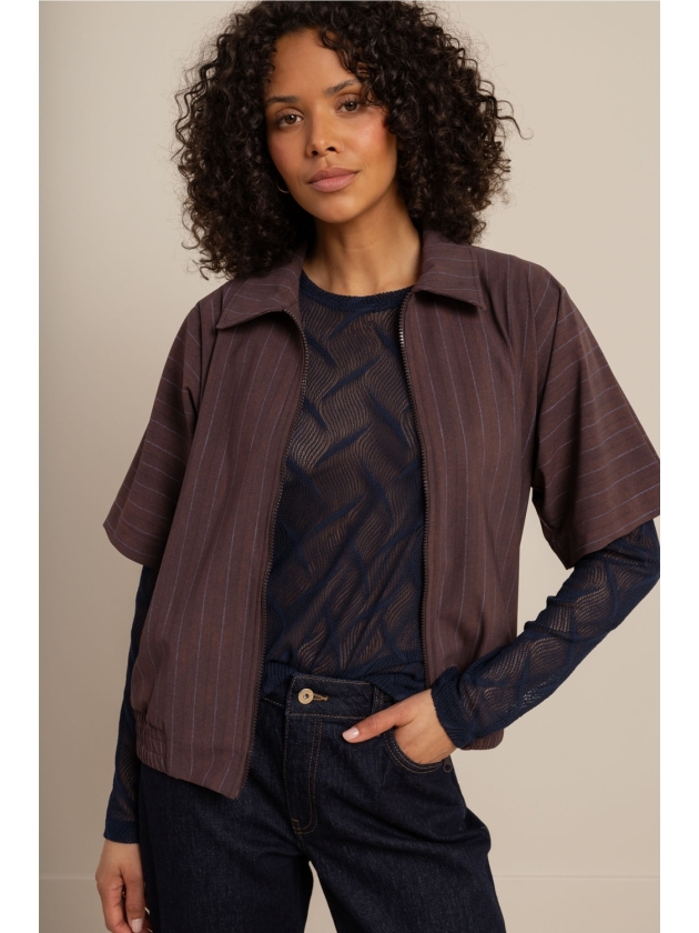 Studio Anneloes Reagan lace top 6900 dark blue