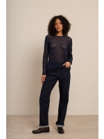 Studio Anneloes Reagan lace top 6900 dark blue