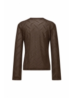Studio Anneloes Reagan flaire lace top 8700 espresso
