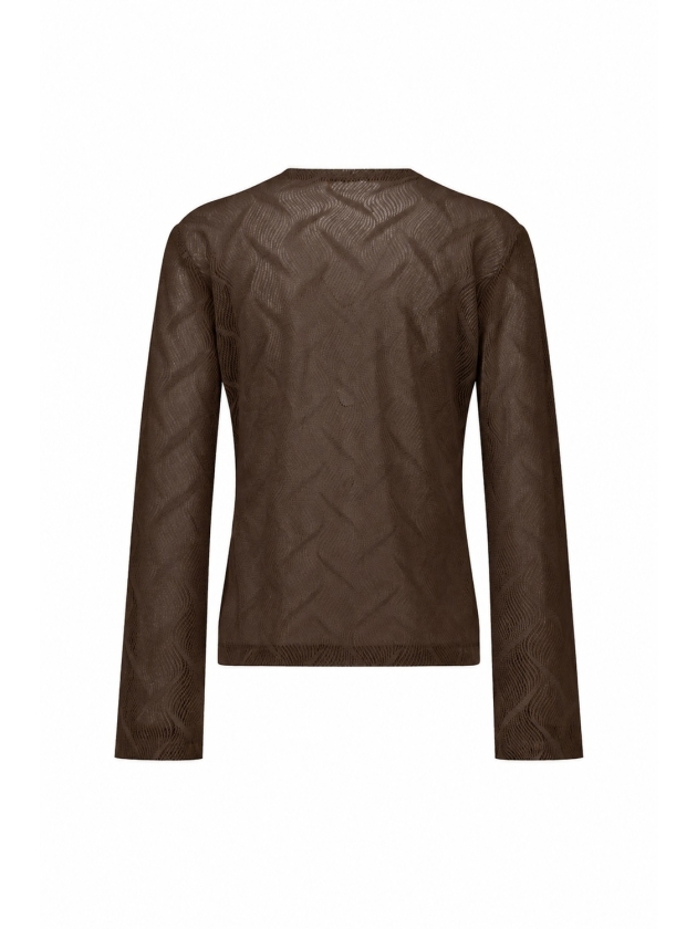 Studio Anneloes Reagan flaire lace top 8700 espresso
