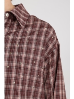NUKUS Macy Blouse Check 341 cherry/rose
