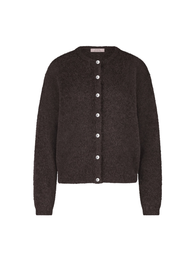 Studio Anneloes Bibi cardigan 8700 espresso