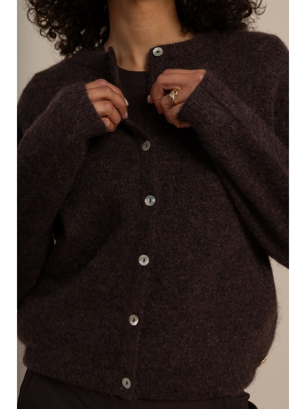 Studio Anneloes Bibi cardigan 8700 espresso